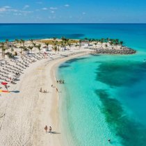 Die Insel Ocean Cay auf den Bahamas gehört dem Genfer Kreuzfahrtgiganten MSC.