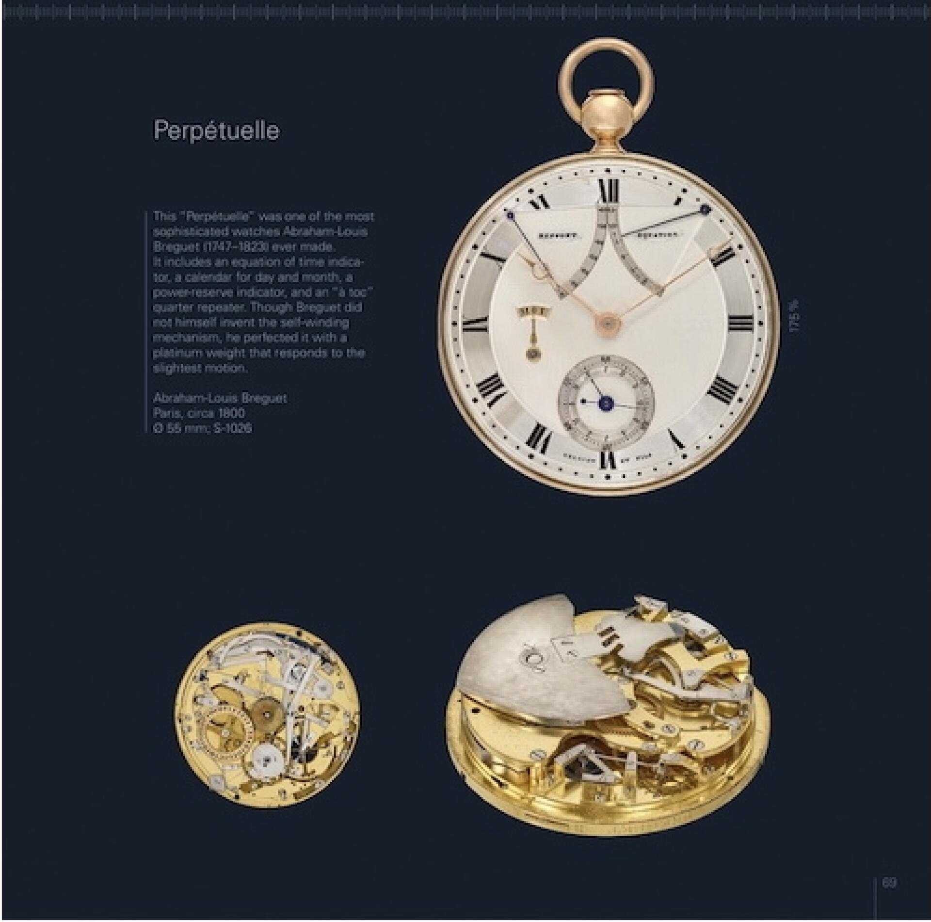 Der Selbstaufzug war keine Erfindung von Abraham-Louis Breguet. Er perfektionierte ihn aber mit einer Schwungmasse aus Platin.