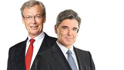 Der neue Siemens-CEO Joe Kaeser (r.) hat viele Probleme im eigenen Haus – darunter den Aufsichtsratschef Gerhard Cromme.