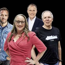 Einige der Mentoren (v.l.): Samuel Müller, Scandit; Bettina Hein, «Die Höhle der Löwen»-Jurorin; Dorian Selz, Squirro; Vincent Bieri, Nexthink.