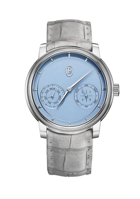 Parmigiani Fleurier Toric QP: Klassische Eleganz mit mikromechanischer Finesse. Ewiger Kalender mit Mondphase in feinstem Roségold – diskret und meisterhaft verarbeitet. Circa 92 000 Franken.