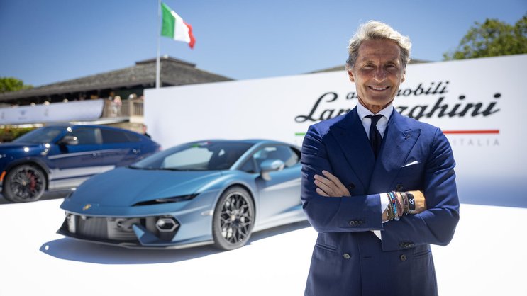 Lamborghini-Chef Stephan Winkelmann hält die Zeit noch nicht reif für einen rein elektrischen Sportwagen seiner Marke. (Photo by Matt Jelonek/Getty Images)