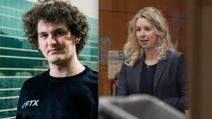 Sam Bankman-Fried, Gründer der Kryptobörse FTX, und Elizabeth Holmes, Gründerin von Theranos.