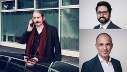 ALLES NEU: Gründer und Präsident Niklas Nikolajsen (grosses Bild) hat das Zepter an VR-Kollege Luzius Meisser (r.o.) übergeben, Arthur Vayloyan gibt seine CEO-Rolle auf, bleibt aber im VR.