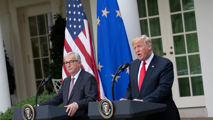 Juncker und Trump: Erzielten diese Woche eine überraschende Einigung im Handelsstreit.