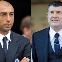 Roberto Di Matteo (l.) ist nicht mehr Trainer bei Chelsea. CEO Ron Gourlay (r.) erklärt das mit den  Auftritten und Resultaten.