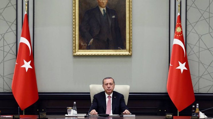 Präsident Erdogan: Zu den Sorgen über den Kurs kommen gemeinsame Interessen. Keystone