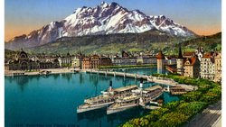 Eine Postkarte von Luzern aus dem frühen 20. Jahrhundert.