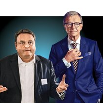 Steife Brise: Die Aktien von Kühne+Nagel steuern unter CEO Stefan Paul (l.) und Präsident Jörg Wolle seit Längerem Richtung Süden.