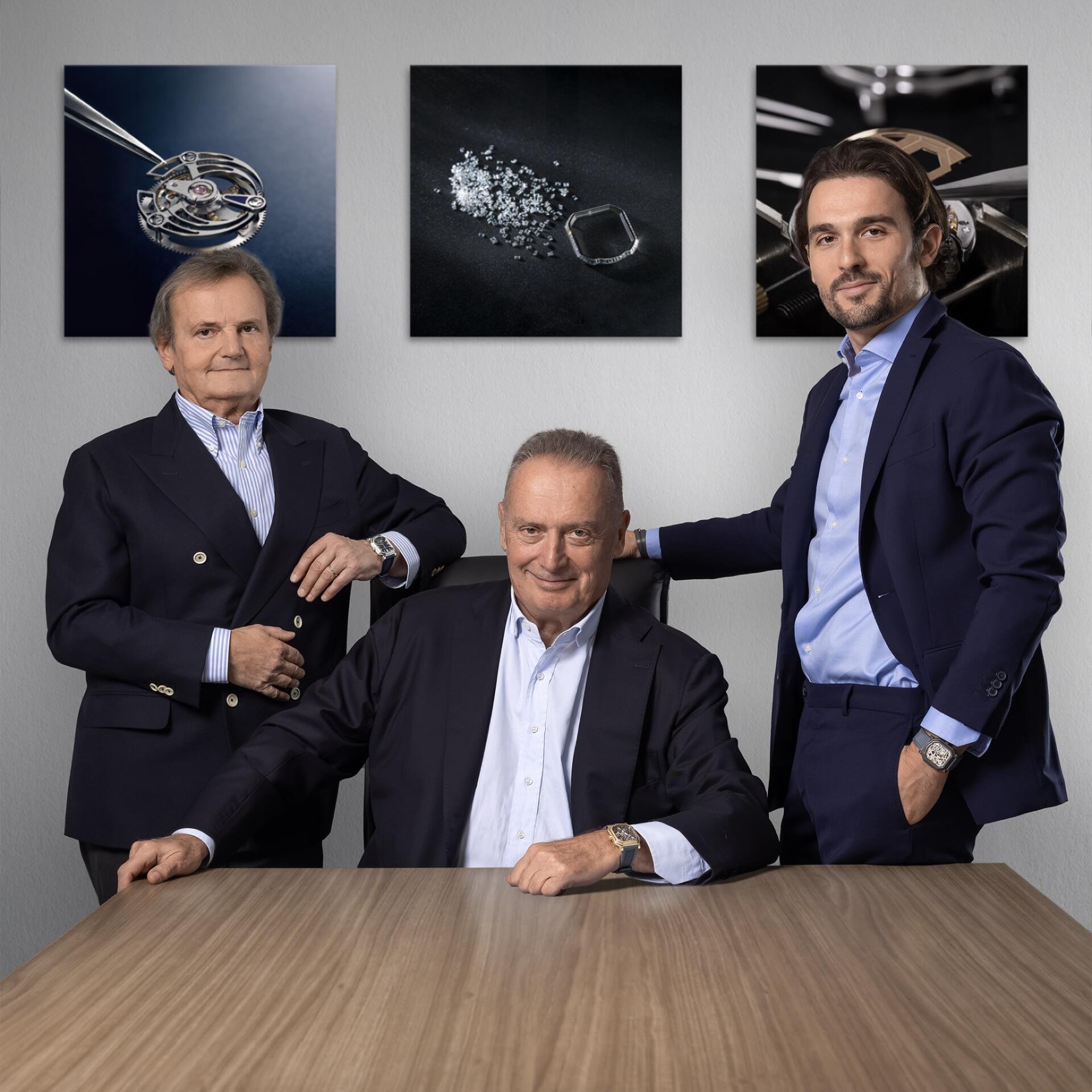 Die Besitzerfamilie: Onkel Giampaolo (l.), Vater Franco (M.) und Sohn Federico Ziviani.