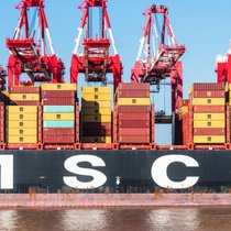 Containerschiff von MSC: Mit einer Flotte von 1000 Containerschiffen und 300 Routen ist MSC die grösste Reederei der Welt.