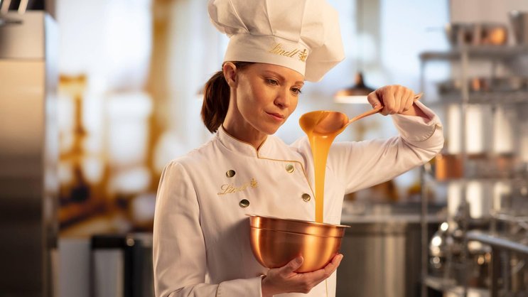 Eine Maître Chocolatiers von Lindt&Sprüngli.