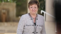 IWF-Chefin Kristalina Georgiewa am G7-Gipfel im italienischen Egnazia (14. Juni 2024).