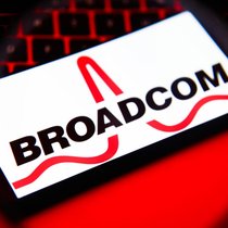 Das Logo des Technologiekonzerns Broadcom.