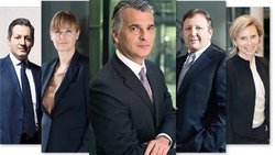 Boris Collardi, Barbara Rupf Bee, Sergio Ermotti, Hans-Ulrich Meister und Christine Novakovic (v.l.)