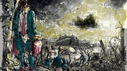 Finanzkrise: Zehn Jahre danach zeigt sich ein düsteres Branchenumfeld.Illustration: Felice Bruno