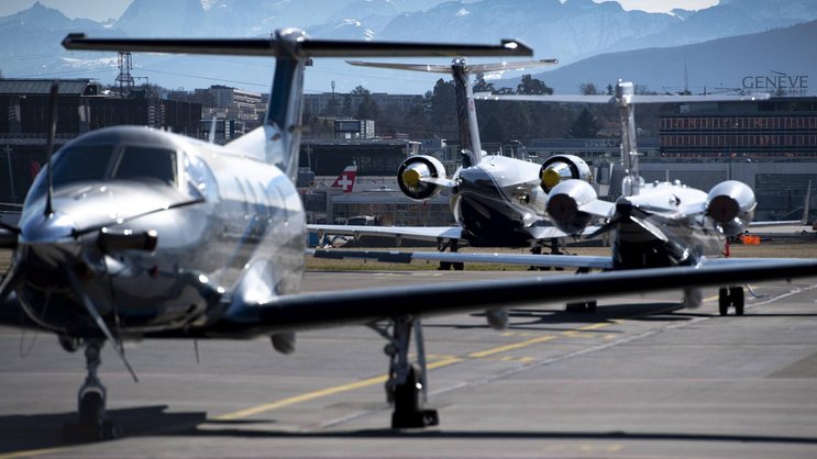 Über 4000 Privatjets sind in Europa stationiert.