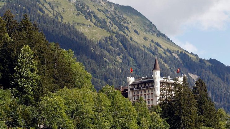 Malerische Kulisse: Das Hotel Gstaad Palace.
