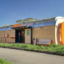 Migros baut einen neuen Teo-Selbstbedienungsladen in Speicher AR.
