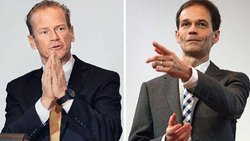 Gemäss den Regeln François Hollandes verdienen Carsten Schloter und Martin Scholl Hunderttausende von Franken zu viel.
