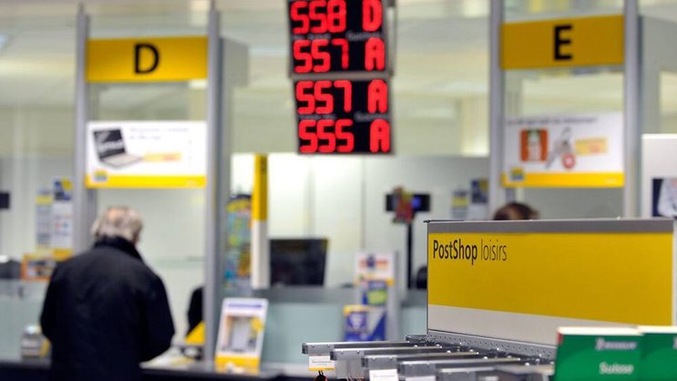 Poststelle: Der Umbau im Schalterbereich wird fortgesetzt. Keystone