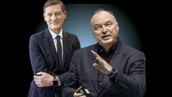 Die Aufnahme der von CEO Flemming Ørnskov (l.) und Präsident Thomas Ebeling geleiteten Galderma in den SMI dürfte den Aktien weiter Schub verleihen.