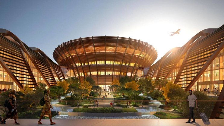 So futuristisch soll der neue Flughafen von Addis Abeba dereinst aussehen.