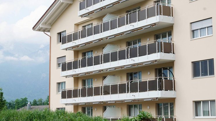 Wohnhaus in der Schweiz.