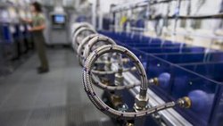 Testanlagen von Geberit: Die Sanitärtechnikfirma hat es in die Top 3 geschafft. (Archivbild: Keystone)