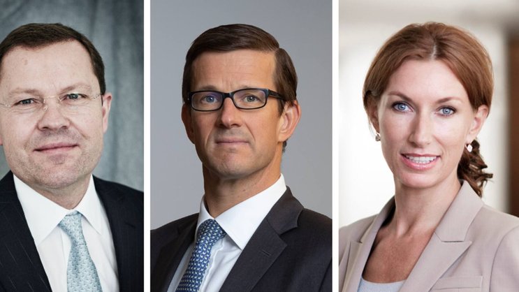 Umbau: Der verstorbene Jürg Zeltner (links), Schweiz-Chef Emmanuel Fievet, und die ursprünglich vorgesehene Dagmar Kamber Borens.