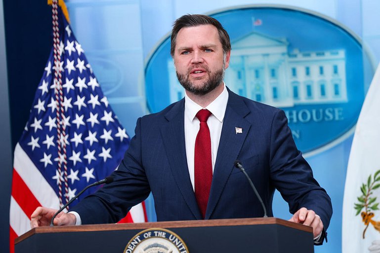 Vice President Vance Holds White House Press Briefing