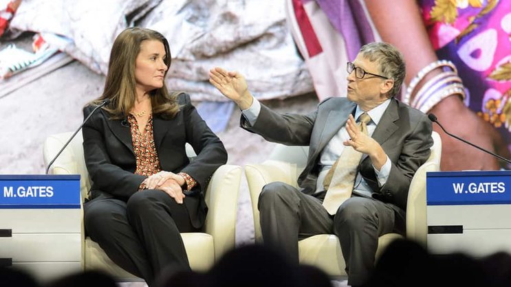 Melinda und Bill Gates: Gemeinsame Stiftung ist bei Sika engagiert. Keystone