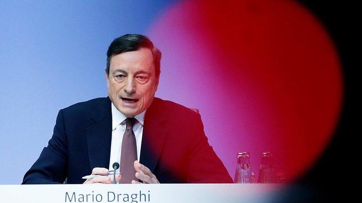 Mario Draghi: Bei der EZB-Wende drohen Verwerfungen. Keystone
