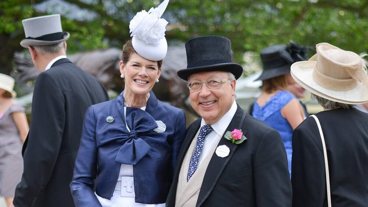 Nur Elitesport: Urs Schwarzenbach und seine Frau am traditionellen Pferderennen in Ascot. Getty Images