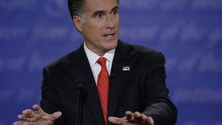 Von ihm verlangt Larry Flynt Antworten: US-Präsidentschaftskandidat Mitt Romney (Bild: Keystone)