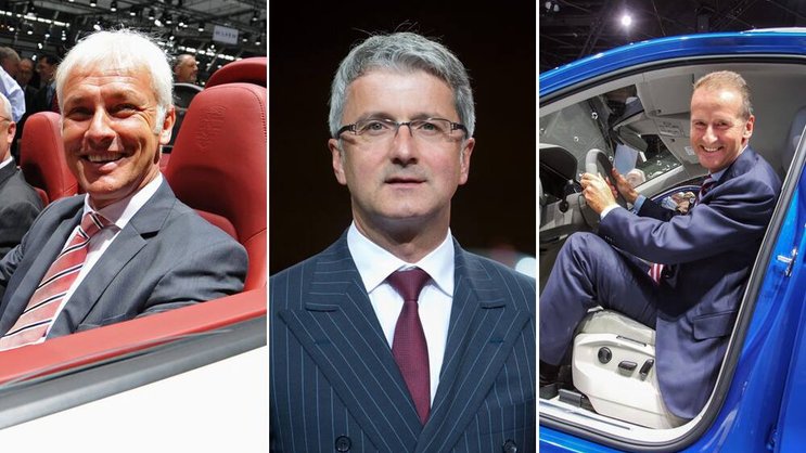 Mögliche Nachfolger: Matthias Müller, Rupert Stadler und Herbert Diess (v.l.). Keystone