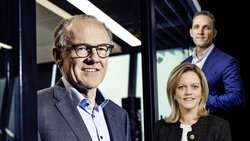 Raiffeisen-Präsident Thomas Müller (l.) tritt ab. Sandra Lathion hat die Wahl des neuen CEO Gabriel Brenna gesteuert.