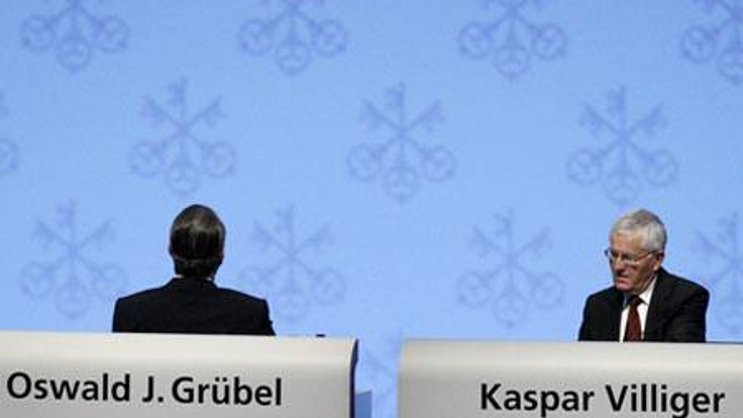 Oswald Grübel trat im September zurück, Kaspar Villiger will 2012 vorzeitig seinen Platz räumen. (Bild: Keystone)