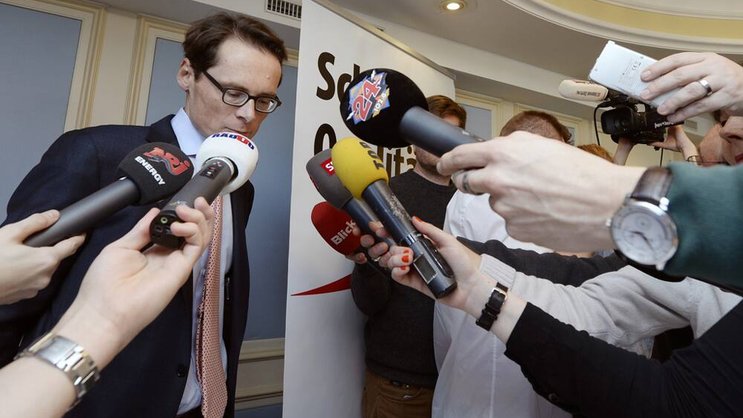 Roger Köppel: Bereits heute ein gefragter Redner. Keystone