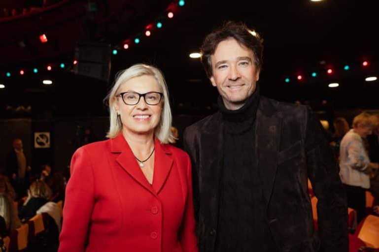 Personalchefin beim Luxusriesen LVMH: Chantal Gaemperle neben Antoine Arnault.
