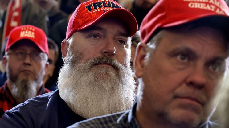 Eine Wahlkampfveranstaltung in Wasilia, Alaska, bei der Präsident Trump am Dienstag sprach.