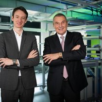 Frédéric Arnault, Chef der LVMH-Uhrendivision, und Jean-Christophe Babin, CEO der Marke Bulgari.